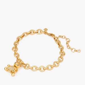 Kate Spade Oh What Fun Spade Teddy Bear Charm Bracelet 🧸♠️